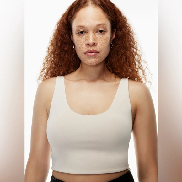 Babaton Tops - Aritzia Babaton Grey  Contour Cropped Tank - Small